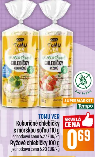 TOMU VER Kukuričné chlebíčky s morskou soľou