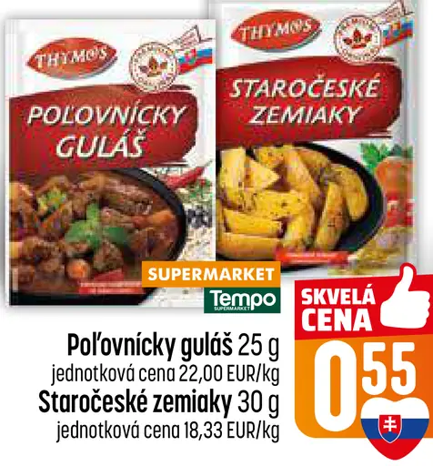 Thymos Poľovnícky guláš hotové jedlo