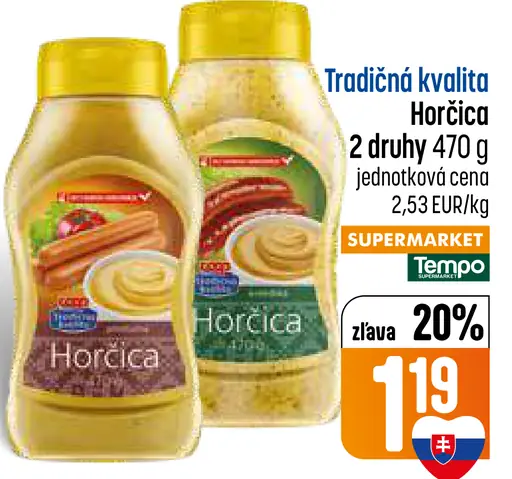 Tradičná kvalita Horčica