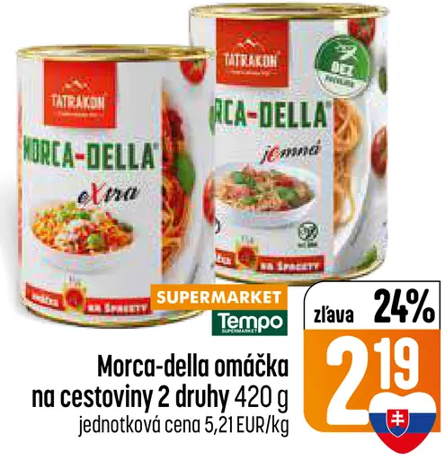 Tatrakon Morca-della omáčka na cestoviny