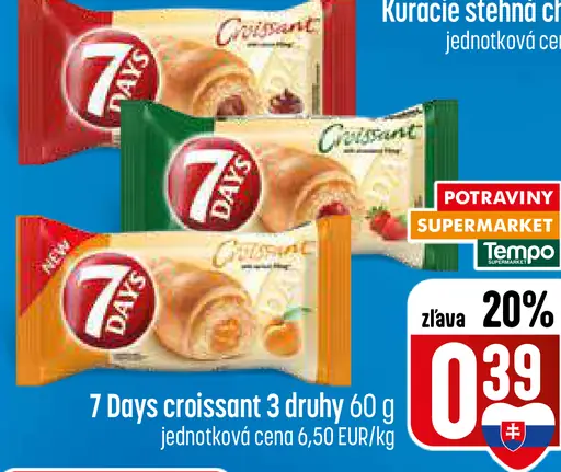 7 Days croissant 2 druhy