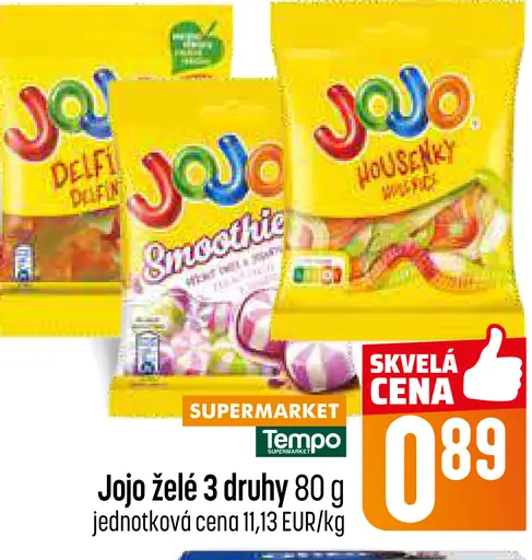 Jojo želé Delfíni