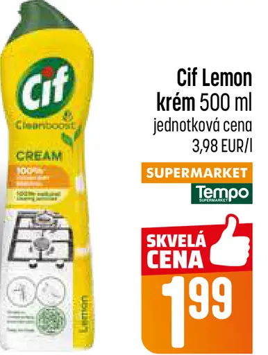 Cif Lemon krém čistiaci prostriedok