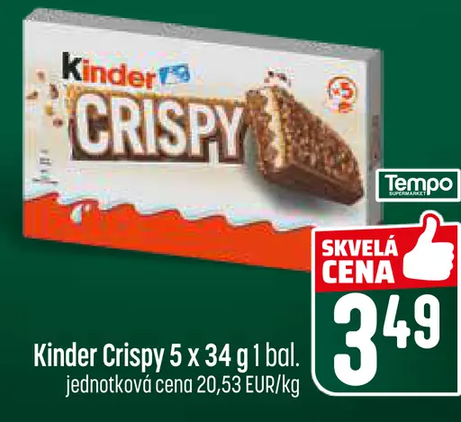 Kinder Crispy tyčinka