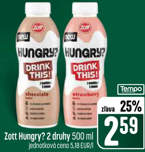 Zott Hungry? Drink This!