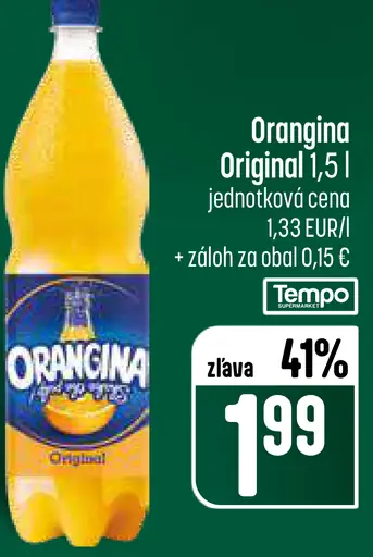 Orangina Original sýtený nealkoholický nápoj