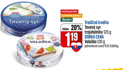 Coop tradičná kvalita tavený syr trojuholníky