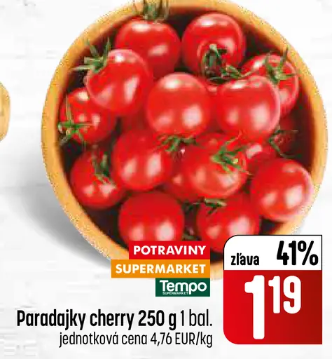 Paradajky cherry strapcové