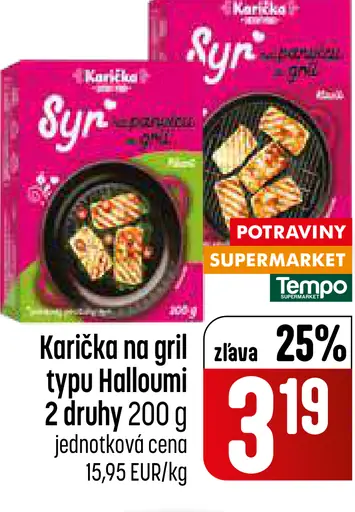 Karička na gril typu Halloumi