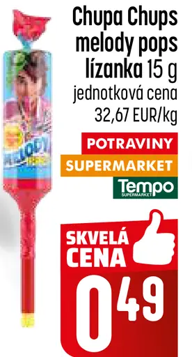 Chupa Chups Melody Pops lízanka