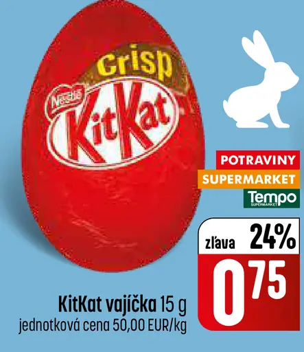 KitKat vajíčka Crisp čokoládové vajce
