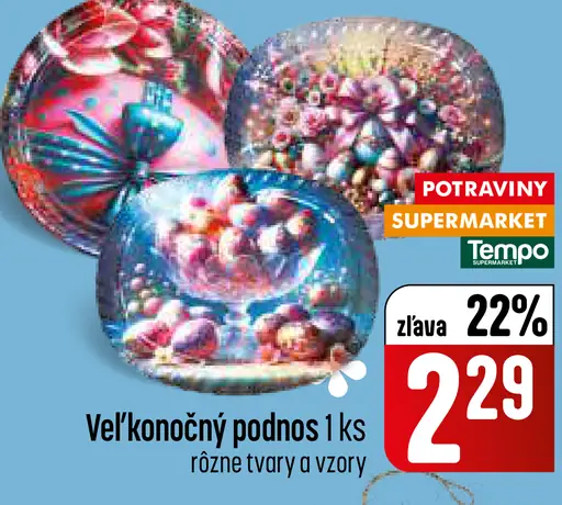 Veľkonočný podnos dekoratívny