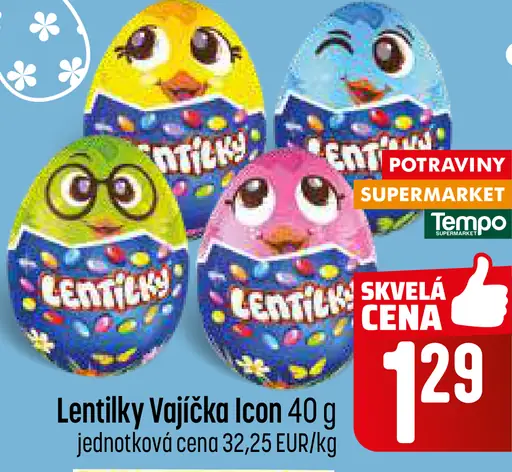 Lentilky Vajíčka Icon čokoládové vajíčka