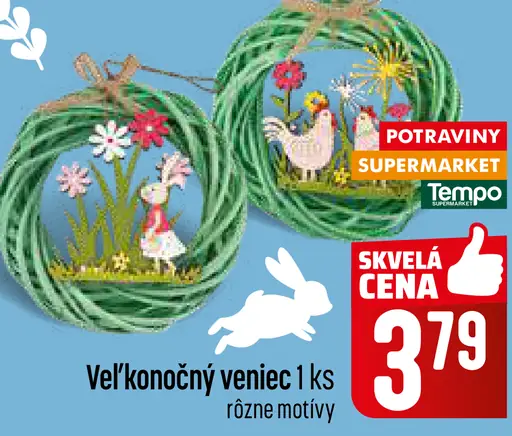 Veľkonočný veniec dekoratívny motív