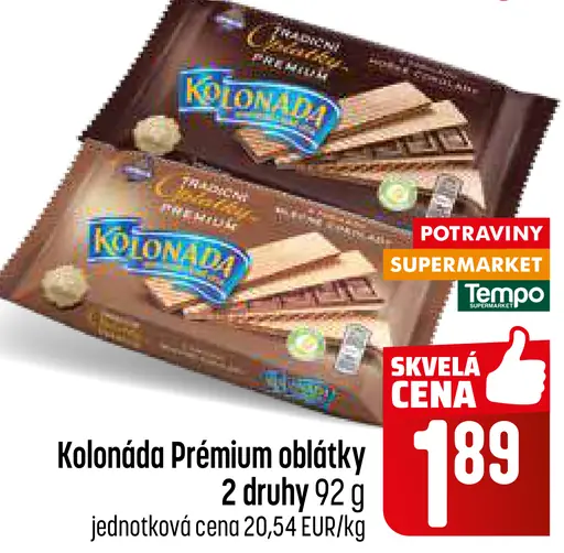 Kolonáda Prémiová oblátky