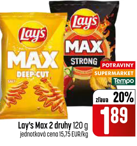 Lay's Max zemiakové lupienky