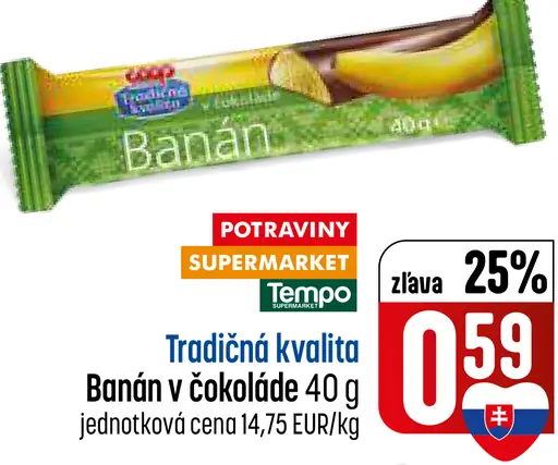Tempo Banán v čokoláde