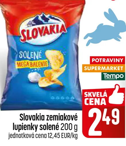 Slovakia zemiakové lupienky solené