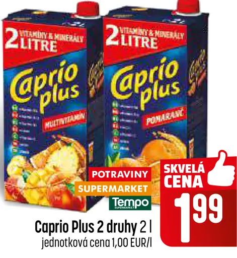 Caprio Plus ovocný nápoj
