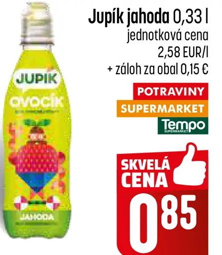 Jupík jahoda nápoj