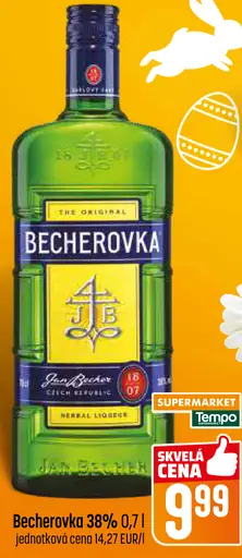 Becherovka Bylinný likér 38 %