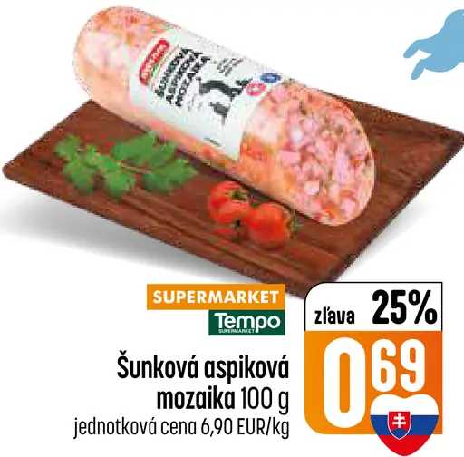 Šunková aspiková mozaika