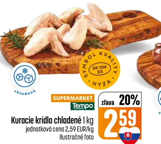 Kuracie krídla chladené