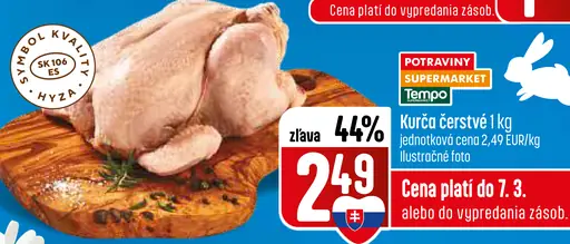 Kurča čerstvé celé