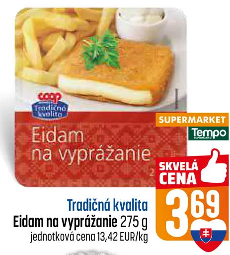 Coop Jednota Eidam na vyprážanie syr