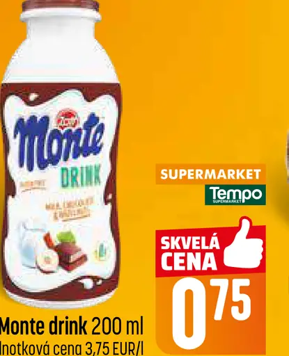 Monte Drink mliečny nápoj
