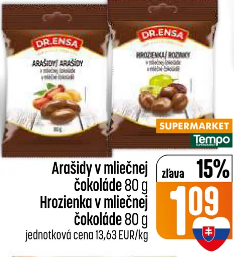 Dr.Ensa Arašidy v mliečnej čokoláde