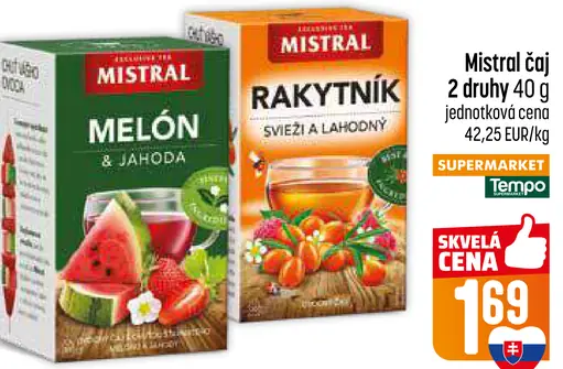 Mistral čaj melón a jahoda