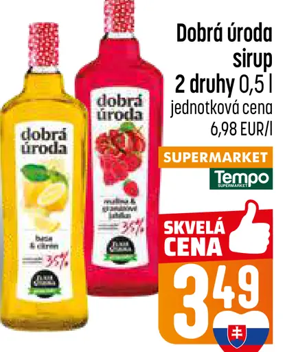 Dobrá úroda sirup