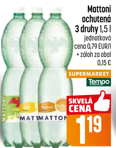 Mattoni ochutená voda