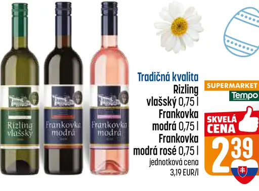 Rizling vlašský víno