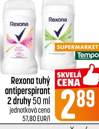 Rexona tuhý antiperspirant