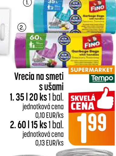 Fino voňavé vrecká na odpad s ušami