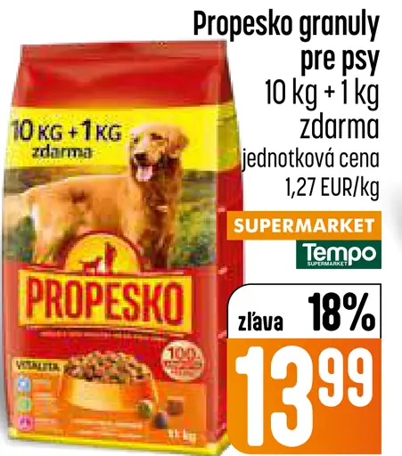 Propesko granuly pre psy