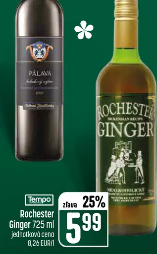 Rochester Ginger nealkoholický zázvorový nápoj