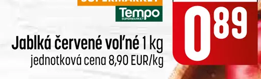 Jablká červené voľné