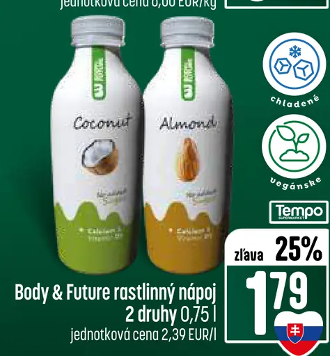 Body & Future rastlinný nápoj Coconut