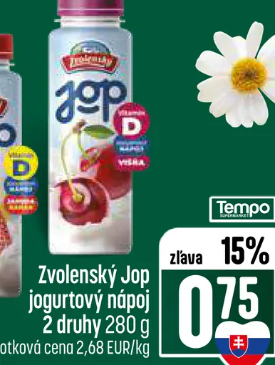 Zvolenský Jop jogurtový nápoj
