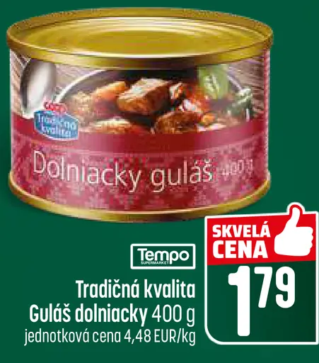 Tempo Tradičná kvalita guláš dolniacky