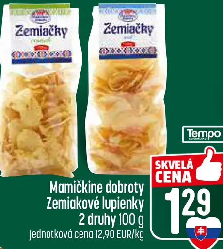 Mamičkine dobroty zemiakové lupienky 2 druhy