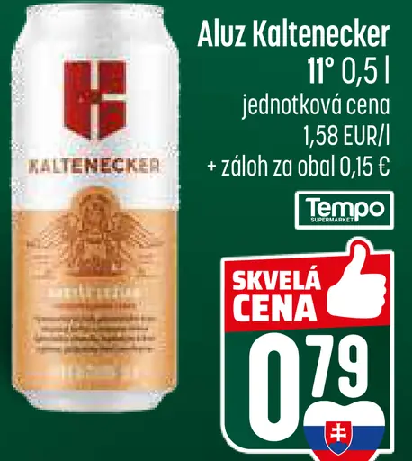 Aluz Kaltenecker 11° pivo plechovka