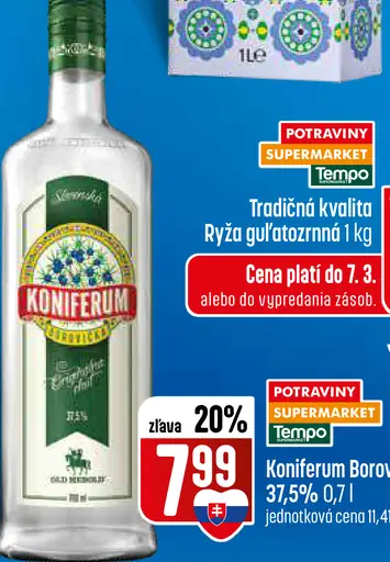 Koniferum Borovička 37,5%