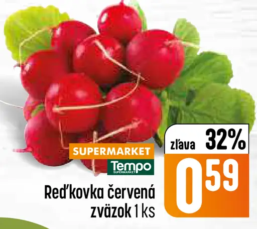 Tempo Reďkovka červená zväzok