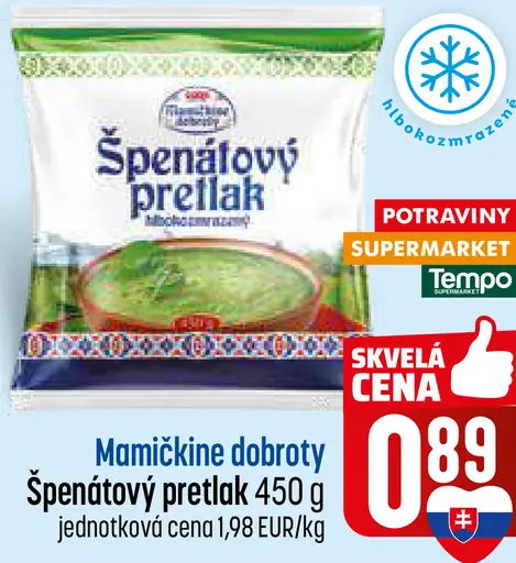 Mamičkine dobroty Špenátový pretlak