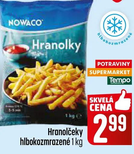 NOWACO Hranolčeky hlboko zmrazené