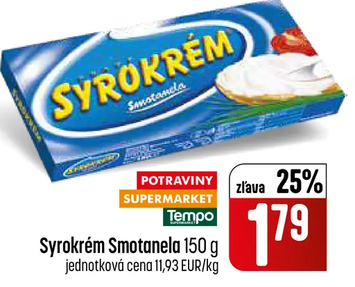 Syrokrém Smotanela XXL tavený syr